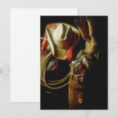 Lege partij voor Western thema Kaart (Voorkant / Achterkant)