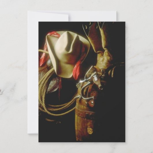 Lege partij voor Western thema Kaart (Voorkant)