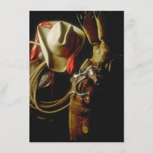 Lege partij voor Western thema Kaart