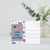 Lege Patriottische Stemcampagne Briefkaart (Staand voorkant)