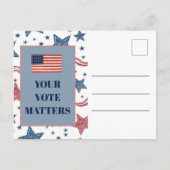 Lege Patriottische Stemcampagne Briefkaart (Voorkant)