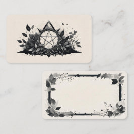 Lege Pentagram Oracle-Kaarten Visitekaartje