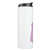 Lege plastic beker met rietje (Gedraaid links)