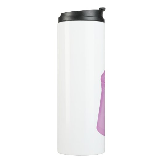 Lege plastic beker met rietje (Gedraaid links)