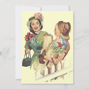 Lege Retro Enterprise Welkome Vrienden Uitnodiging