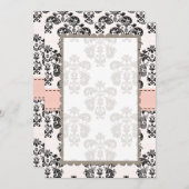 Lege roze en zwarte damast (Voorkant / Achterkant)