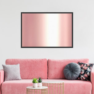 Lege Roze Gouden Achtergrond Voor Uw Foto Familie Canvas Afdruk
