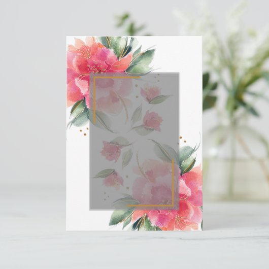 Lege Rozen tuinbouwwedstrijd uitnodiging (Staand voorkant)