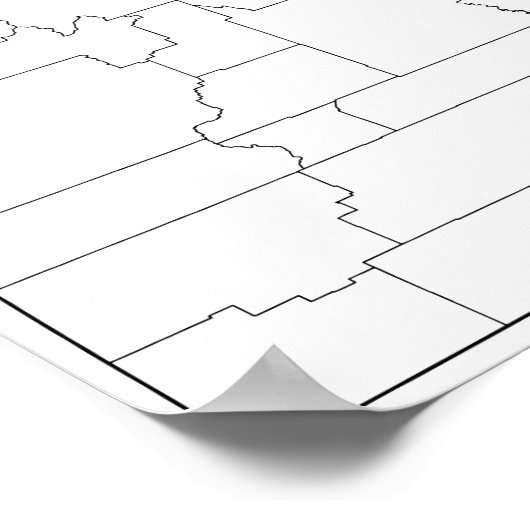 Lege schets van Utah County's Poster (Hoek)