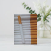 Lege sigaretten gegroepeerd briefkaart (Staand voorkant)