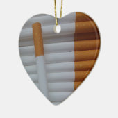 Lege sigaretten gegroepeerd keramisch ornament (Links)