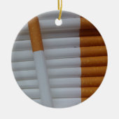 Lege sigaretten gegroepeerd keramisch ornament (Voorkant)