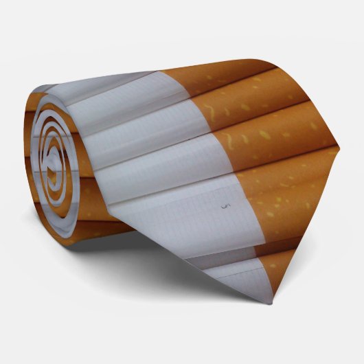 Lege sigarettenrokers en niet-rokers stropdas (Opgerold)