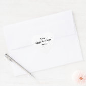 Lege Sjablonen personaliseren of aanpassen Hart Sticker (Envelop)
