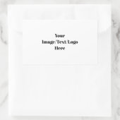 Lege Sjablonen personaliseren of aanpassen Rechthoekige Sticker (Tas)
