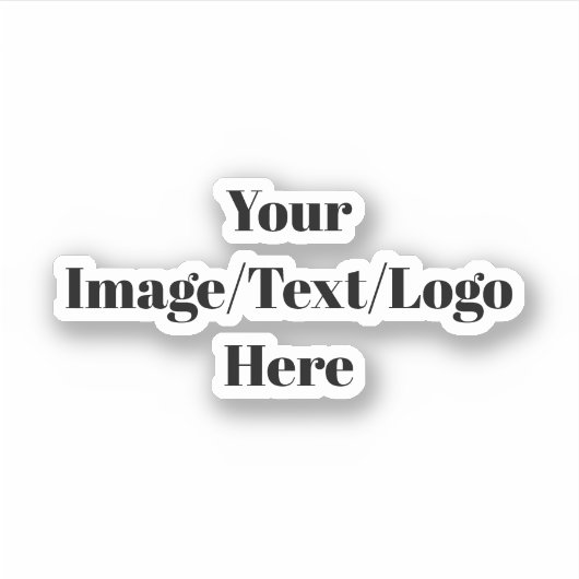 Lege Sjablonen personaliseren of aanpassen Sticker (Voorkant)