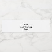 Lege Sjablonen personaliseren of aanpassen Waterfles Etiket (Enkel label)