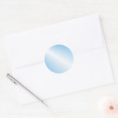 Lege Sjabloon Aangepast rendement Elegant Blauwe K Ronde Sticker (Envelop)