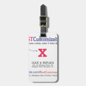  lege Sjabloon Bagagelabel (Voorkant verticaal)