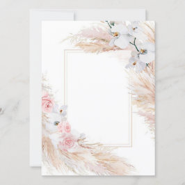 Lege sjabloon Bloemen Uitnodiging/ Save The Date Kaart
