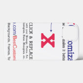 lege Sjabloon Case-Mate iPhone Case (Achterkant (horizontaal))