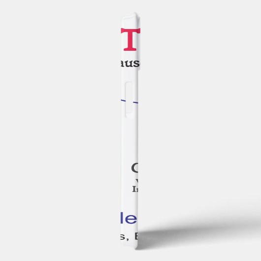  lege Sjabloon Case-Mate iPhone Case (Achterkant / Rechts)