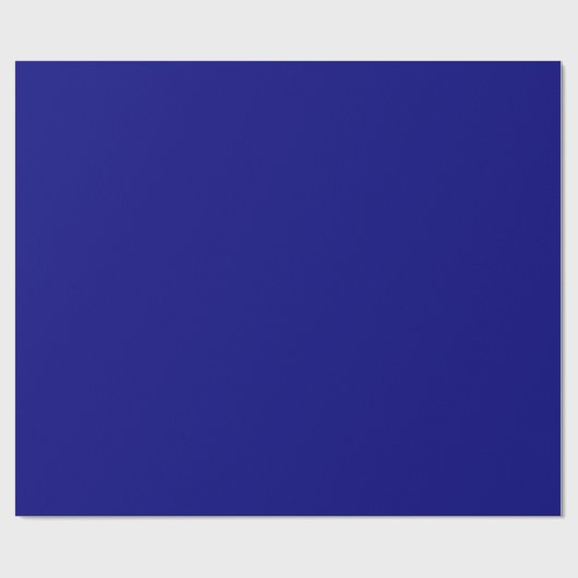 Lege Sjabloon Elegante kleur Navy Blue Plain Cadeaupapier (Vlak)