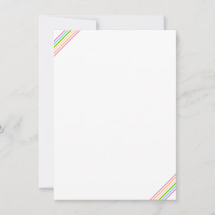 Lege Sjabloon Elegante regenboogkleuren Strepen