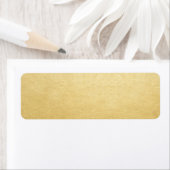 Lege Sjabloon Gold Faux Folie Adres Mailing Etiket (Insitu)