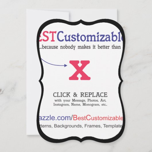 lege Sjabloon Kaart (Achterkant)