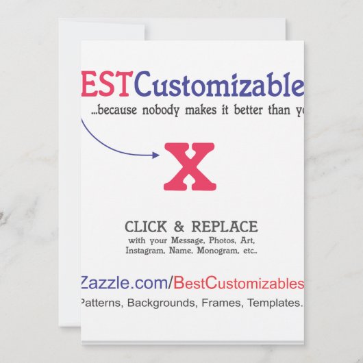  lege Sjabloon Kaart (Achterkant)