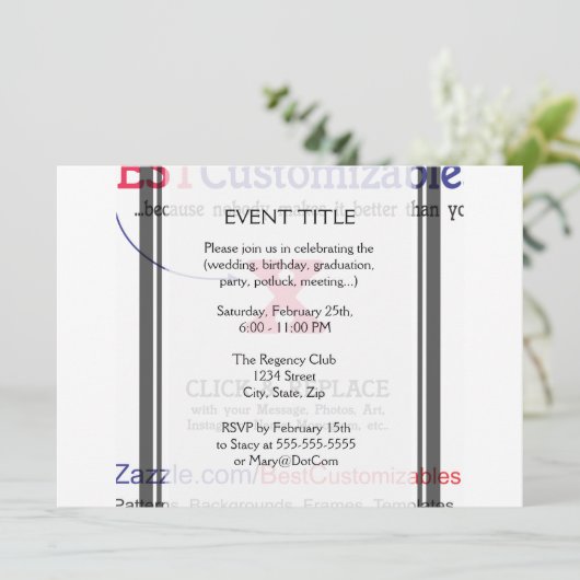  lege Sjabloon Kaart (Staand voorkant)