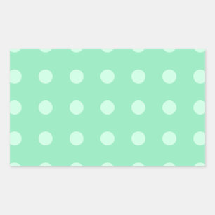Lege Sjabloon Mint Green Custom Elegante kleur Rechthoekige Sticker
