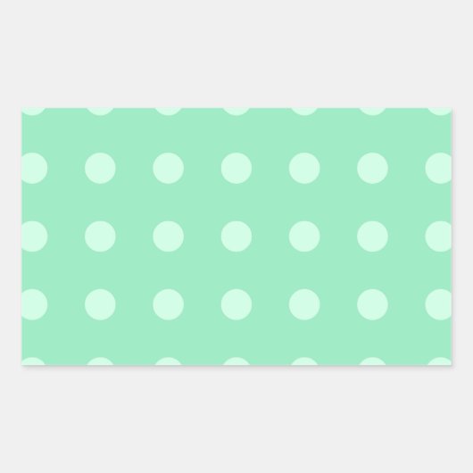 Lege Sjabloon Mint Green Custom Elegante kleur Rechthoekige Sticker (Voorkant)