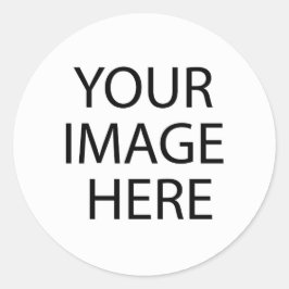 Lege Sjabloon Partij weggooien AFBEELDING TEKST to Ronde Sticker