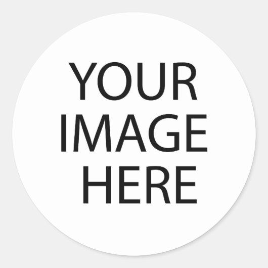 Lege Sjabloon Partij weggooien AFBEELDING TEKST to Ronde Sticker (Voorkant)