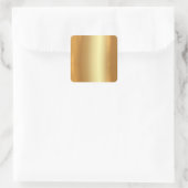 Lege Sjabloon Uw aangepaste tekst QR-code Logo Gol Vierkante Sticker (Tas)