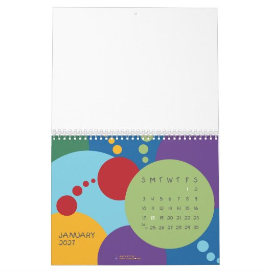 Lege Sjabloon voor vergaderrooster Kalender (Jan 2027)