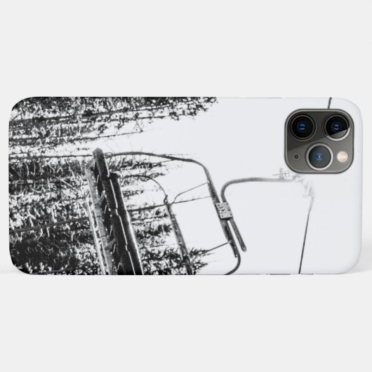 Lege skilift // Zwarte en Witte winter Case-Mate iPhone Case (Achterkant (horizontaal))