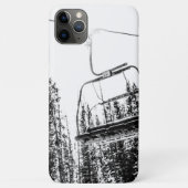 Lege skilift // Zwarte en Witte winter Case-Mate iPhone Case (Achterkant)