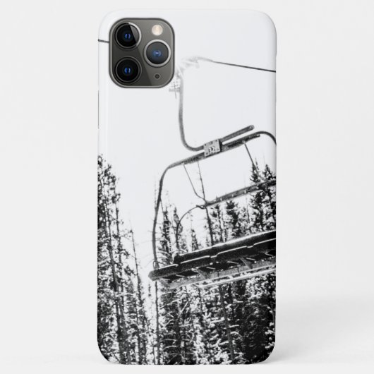 Lege skilift // Zwarte en Witte winter Case-Mate iPhone Case (Achterkant)