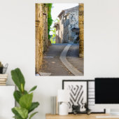 Lege smalle straat, Frankrijk Poster (Thuiskantoor)