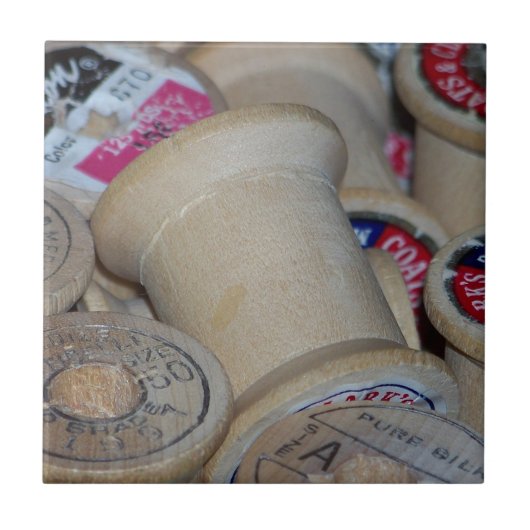 Lege spools tegeltje (Voorkant)