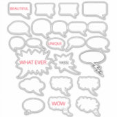 Lege Spraak Bubble Vinyl Sticker (Voorkant)