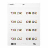 Lege Stickers voor naamplaatje Aangepaste Logo wer (Full Sheet)
