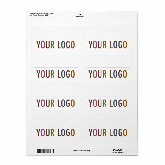 Lege Stickers voor naamplaatje Aangepaste Logo wer (Full Sheet)