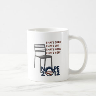 Lege stoel, lege Obama Koffiemok