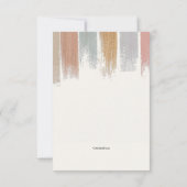 Lege stoel sympathie dank u kaart (Achterkant)