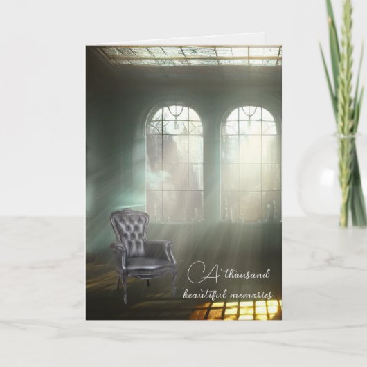 Lege stoel sympathie kaart (Voorkant)