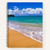 Lege strand en blauwe wateren notitieboek (Voorkant)